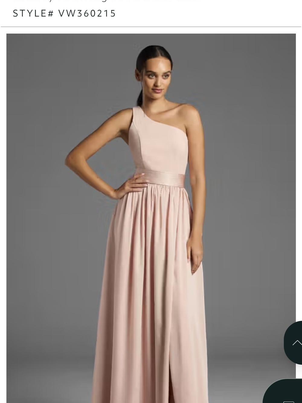 White by Vera Wang One Shoulder Maxi Dress  Pearl white Like New Size 4